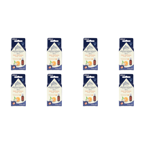 8PK Glade 16.8ml Aromatherapy Cool Mist Diffuser Refill - Orange And Neroli