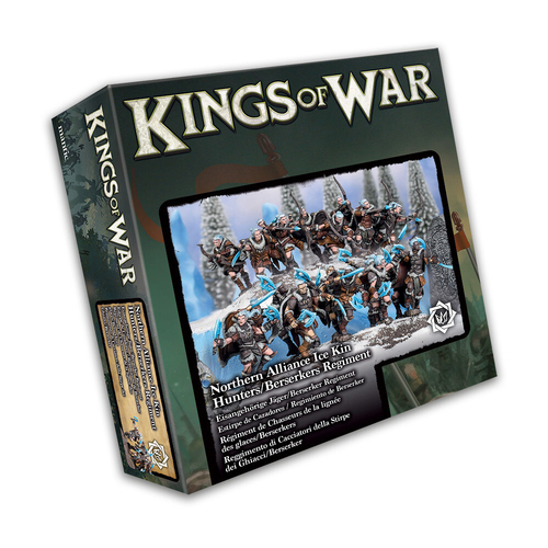 Kings of War Northern Alliance Icekin Hunter/ Berserker Regiment Toy