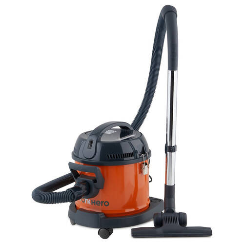 Work Hero CD2 Canister Vacuum Cleaner 10L w/ Powerful Suction Black