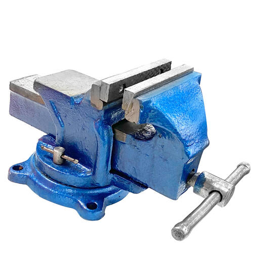 125mm Swivel Bench Vise - Blue