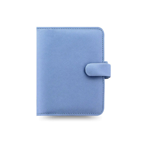 Filofax Saffiano Pocket Organiser Faux Leather Vista Blue