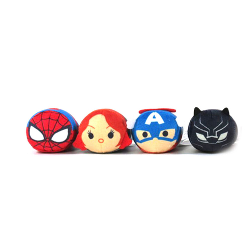 4PK  Marvel Tsum Tsum Mini Plush Kids/Childrens Toy Asstd 3+