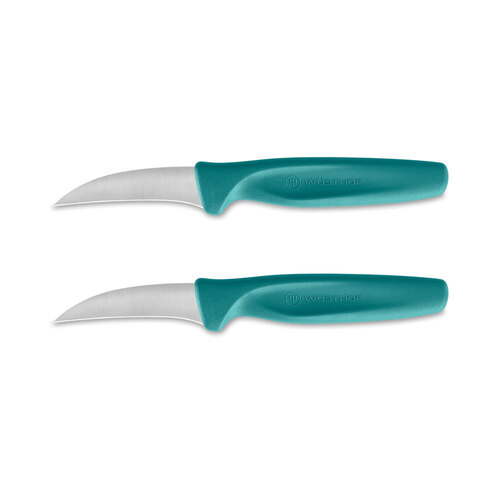 2PK Wusthof Create Steel Peeling Knife Non-Slip 6cm Blade - Blue