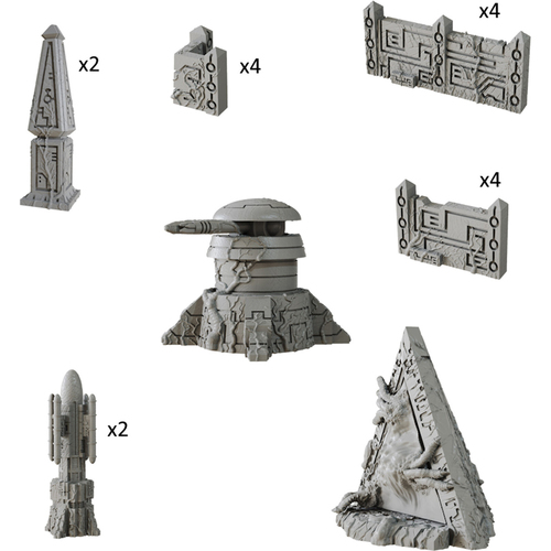 Mantic Games TerrainCrate Xenos Stronghold Miniatures Set