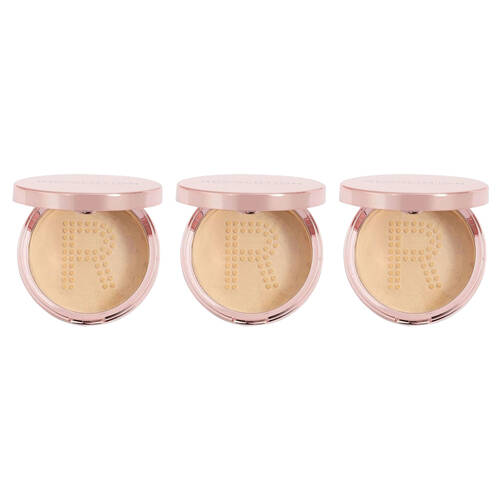3PK Revolution 13g Setting Finishing Loose Powder Medium Yellow Face Makeup