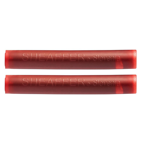 2x 5pc Sheaffer Skrip Fountain Pen Ink Cartridge Red
