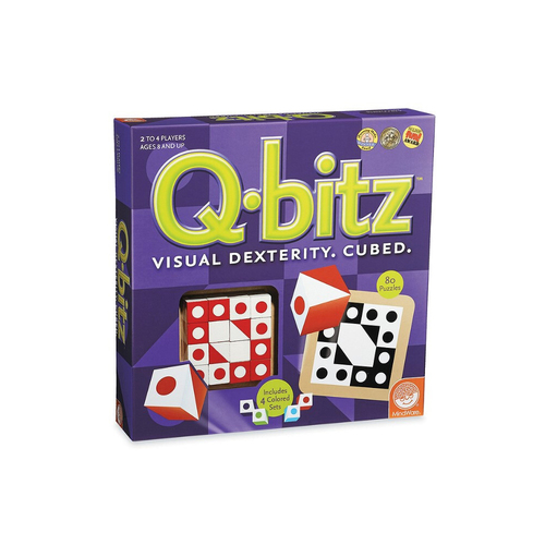 MindWare Q-Bitz Kids/Family Tabletop Board Puzzle Game 8y+