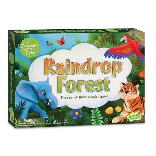 Peaceable Kingdom Raindrop Forest Puzzle Board Game Set 3y+