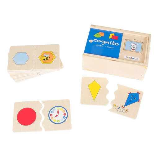 Beleduc Shapes Wooden Shape Recognition Puzzle Kids/Children - 3y+