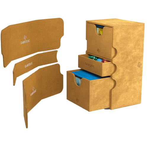 Gamegenic Stronghold 200+ XL Card/Dice Holder Box Sand