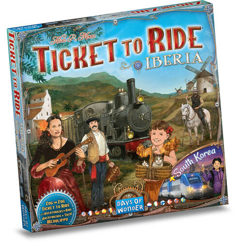 Days Of Wonder Ticket to Ride Map Collection Vol 8 Iberia & South Korea 8y+