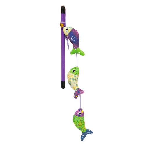 Rosewood Pet Jolly Moggy Catnip Patchwork Fish Teaser