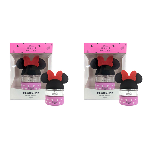 2PK Disney Minnie Mouse Pop Fragrance Eau De Toilette 100ml 6y+