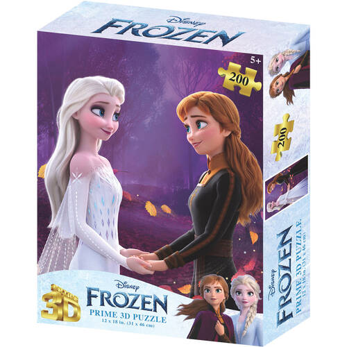 200pc Prime Disney Frozen 3D Jigsaw Puzzle Kids Game 31x46cm 5y+