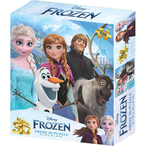 500pc Prime Disney Frozen 3D Jigsaw Puzzle 61x46cm 6y+