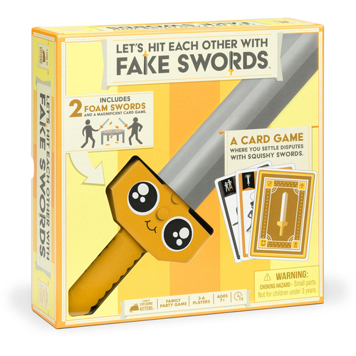 Exploding Kittens Let's Hit Each Other With Fake Swords Party Card Game 7y+