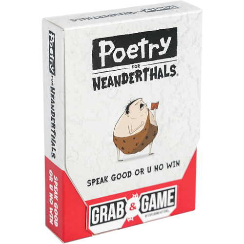 60pc Exploding Kittens Grab & Game Poetry For Neanderthals Card Game 7y+