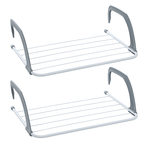 2PK Boxsweden 6 Rails Hanging Clothes Airer