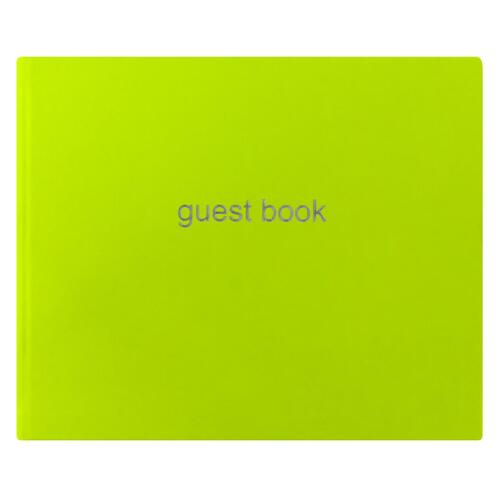 Letts Dazzle Quarto Lined Guest Book Landscape Green Home Office stationery