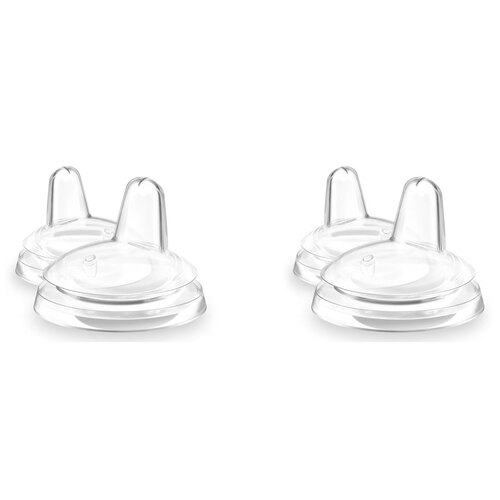 2PK Philips Avent Premium Spout Replacement Toddler Clear 9m+