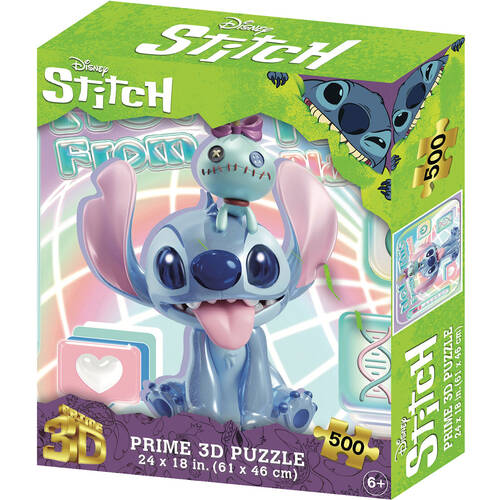 500pc Prime Disney Stitch #3 Jigsaw 3D Puzzle 61x46cm 6y+