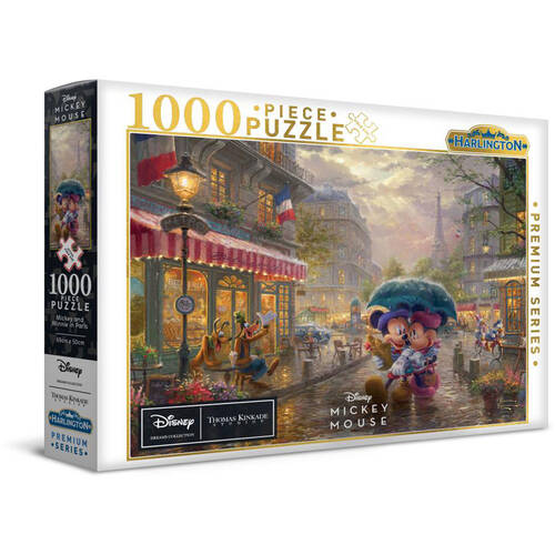 1000pc Harlington Disney Mickey & Minnie in Paris Jigsaw Puzzle 69x50cm