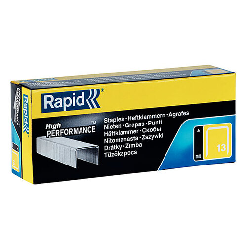 5000PK Rapid Galvanised Finewire 13/10mm Staples For Stapler Gun