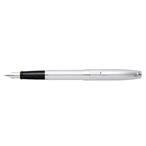 Sheaffer Sagaris Fountain Pen Medium Nib Chrome/Engraved