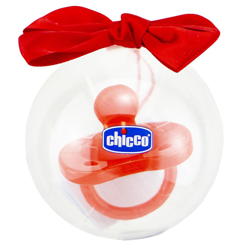Chicco Nursing Physio Soft Baby Silicone Soother 6-16m Red
