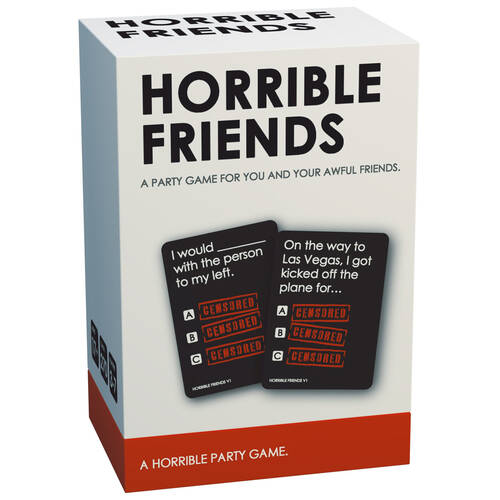 Friendly Rabbit Horrible Friends Party Card Game 17y+