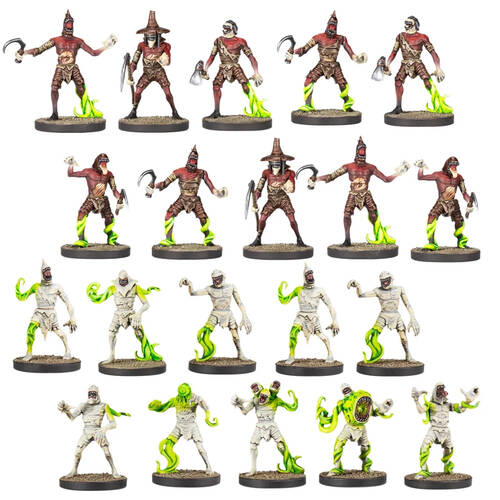 20pc Mantic Games Firefight Scarecrow/Spectre Squad RPG Miniatures