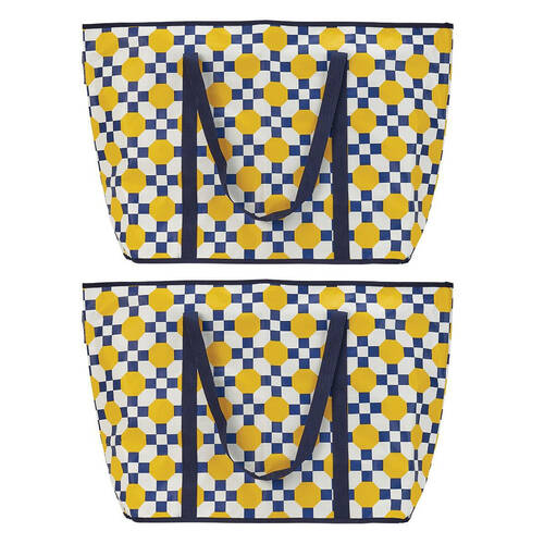 2PK Annabel Trends Jumbo Beach Bag Tote 72x47cm - Retro Tile