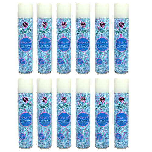 12PK Shelley Instant Refresh Dry Shampoo Spray Volume For All Hair Types 200ml