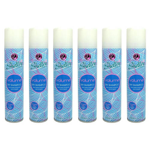 6PK Shelley Instant Refresh Dry Shampoo Spray Volume For All Hair Types 200ml