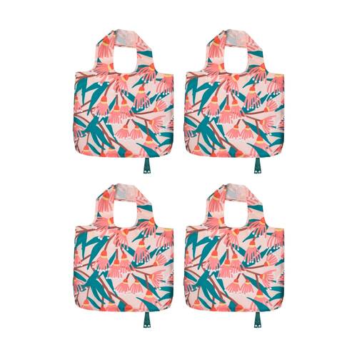 4PK Annabel Trends Reusable 20kg Capacity Shopping Tote Bag 50x42cm Blossom Branches