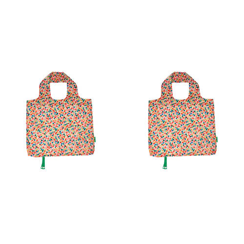 2PK Annabel Trends Shopping Tote Bag 50x42cm Reusable - Confetti