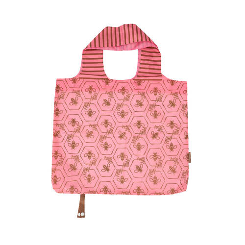 Annabel Trends Shopping Tote Bag 50x42cm Reusable - Pink Bee