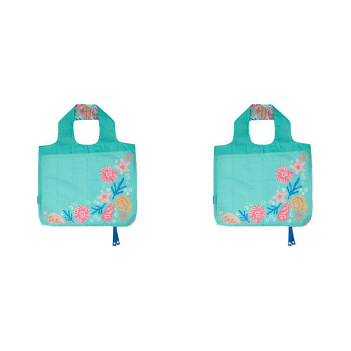 2PK Annabel Trends Shopping Tote Bag 50x42cm Reusable - Shelly Beach