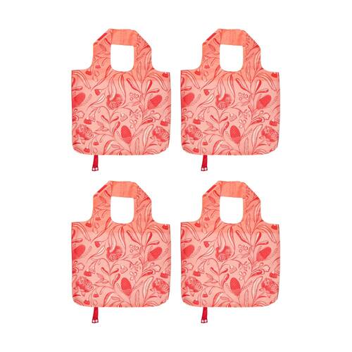 4PK Annabel Trends Reusable 20kg Capacity Shopping Tote Bag 50x42cm Trailing Natives