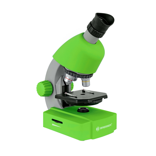Bresser Junior 40x-640x Microscope w/ Smartphone Holder 8y+ Green