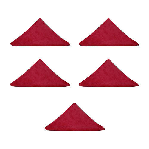 5PK Cleanlink Microfibre Cleaning/Surface Drying Cloth 40x40cm Red