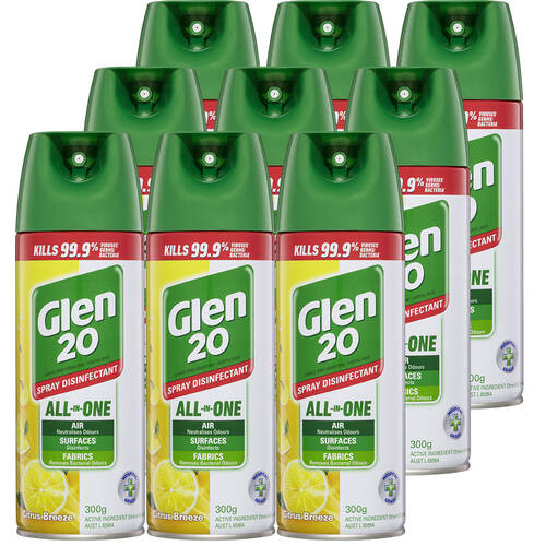 9PK Glen 20 Spray 300g Citrus Breeze