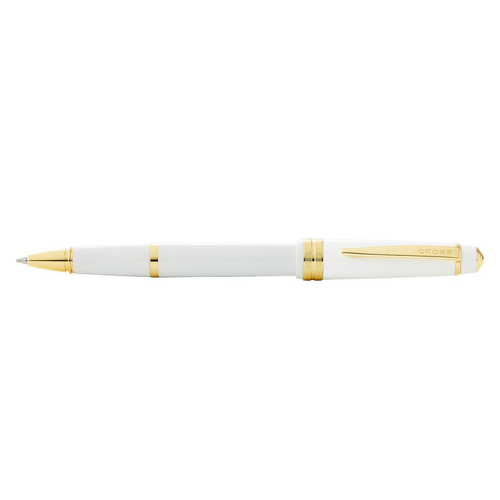 Cross Bailey Light Gloss Ball Point Pen Writing Stationery White/Gold