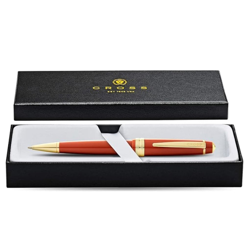 Cross Bailey Light Gloss Rollerball Pen Burnt Orange/Gold