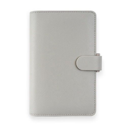 Filofax Saffiano Personal Compact Organiser Faux Leather - Granite