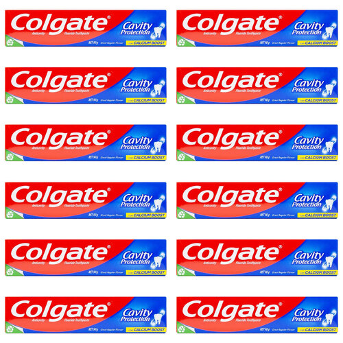 12PK Colgate 90g Fluoride Toothpaste Cavity Protection Great Regular Flavour