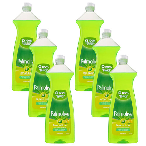6PK Palmolive Dishwashing Liquid Antibacterial Lemon Lime 750ml