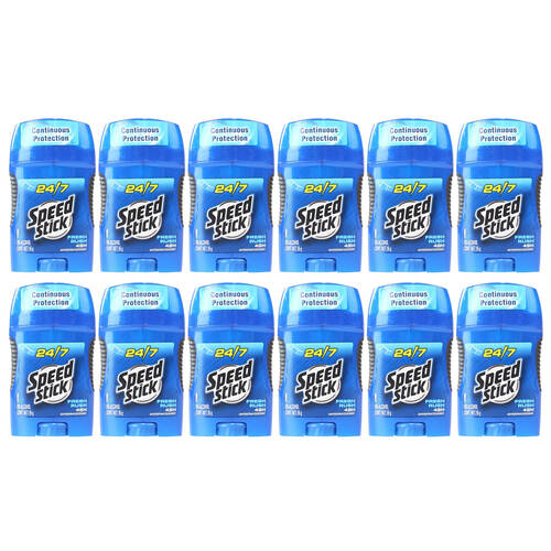 12PK Mennen 24/7 Speedstick Deodorant Antiperspirant Fresh Rush 48H 55g