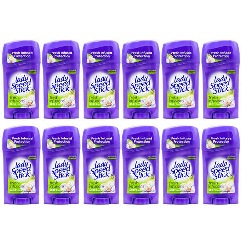 12PK Mennen Lady Speed Stick Deodorant Orchard Blossom 24H Protection 45g