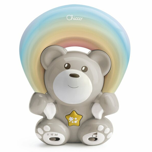 Chicco Toy Baby Rainbow Bear Bed Musical Light Projector Lamp 0m+